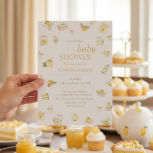 Süße kleine Zitronen-Baby-Party