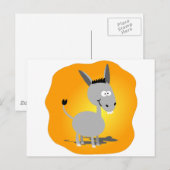 Süsse kleiner Donkey Postkarte (Vorne/Hinten)