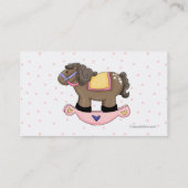 Süße Kleinkind-Mädchen-Spiel-Datums-Karte Telefonnummerkarte (Rückseite)