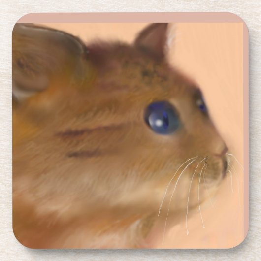 Süße, kluge Katzen Getränkeuntersetzer (Vorderseite)