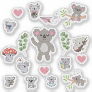 Süße Koala-Aufkleber Aufkleber