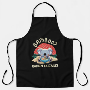 Süße Koala, die Ramen isst, Vintage Sonnenschein Schürze