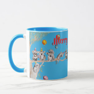 Süße Koala Koalas Frohe Weihnachten Koala-Mädchen Tasse