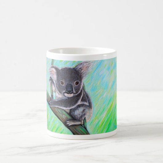 Süße Koala-Malerei Kaffeetasse (Mittel)