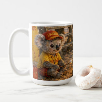 Süße Koala-Rettungsschwimmer Strandrettung Sonnenu Kaffeetasse
