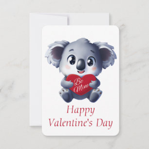 Süße Koala Valentinstagskarte Karte