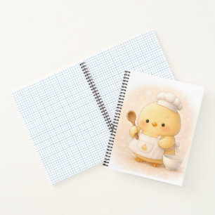 Süße Koch-Alma-Hühnchen-Notizbuch Notizblock