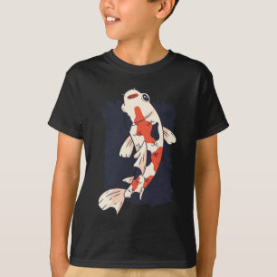 Süße Koi-Fische mit roten, weißen und schwarzen Fa T-Shirt