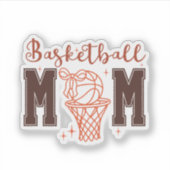 Süße Kokette Basketball-Mutter Aufkleber (Vorderseite)
