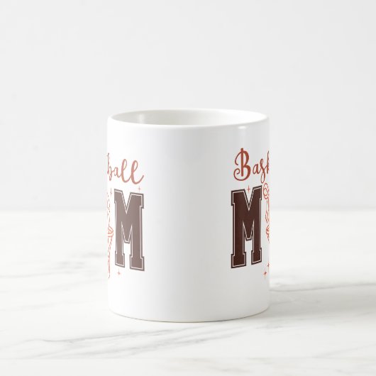Süße Kokette Basketball-Mutter Kaffeetasse (Mittel)