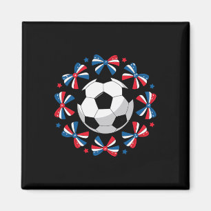 Süße Kokette Fußballschleifen Spieltag Mama Mom Ch Magnet