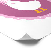 Süße, kokette Gans-Nursery-Kunst Poster (Ecke)