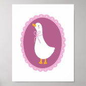 Süße, kokette Gans-Nursery-Kunst Poster (Vorne)