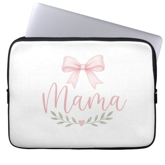 Süße, kokette Mama-Ästhetik für Mütter Laptopschutzhülle (Vorderseite)