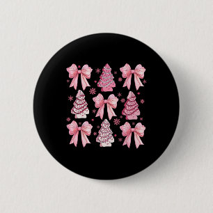 Süße Kokette Schleife Rosa Weihnachtsbaum Kuchen L Button