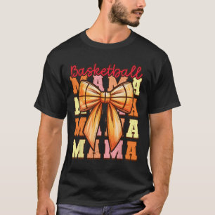 Süße Kokette Schleife Spieltag Sketll Mama für Mut T-Shirt