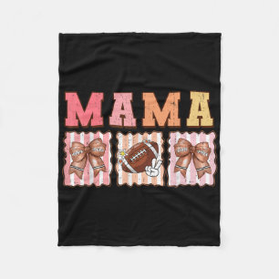 Süße Kokette Schleife Spieltags Football Mama Für Fleecedecke