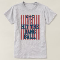 Süße Kokette Softball-Flagge Lustiges Shirt Mit Sc