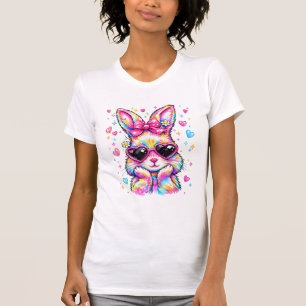Süße Kokette Tie Dye Kaninchen Osterhase Frauen Gi T-Shirt