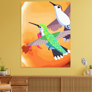 Süße Kolibris Leinwanddruck