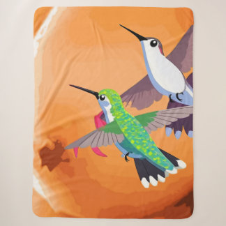 Süße Kolibris Sherpadecke