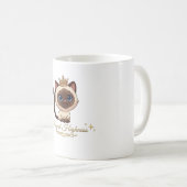 Süße königliche Siamkatze Kaffeetasse (VorderseiteRechts)