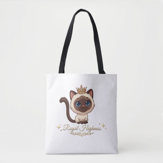 Süße königliche Siamkatze Tasche (Vorderseite)