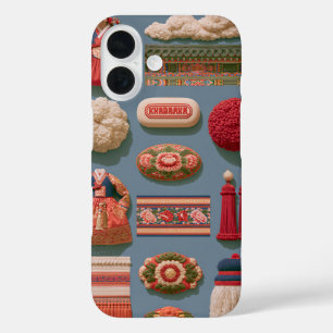 Süße koreanische ästhetische Illustration Premium iPhone 16 Hülle