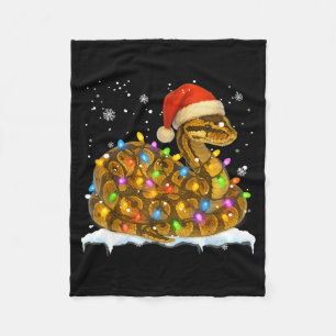 Süße Kornnatter-Weihnachtslicht Lustige Kornnatter Fleecedecke