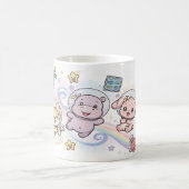 Süße kosmische Tierfreunde Kaffeetasse (Mittel)