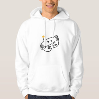 Süße Krabbe, One-Line-Kunst mit rotem Herzen Hoodie