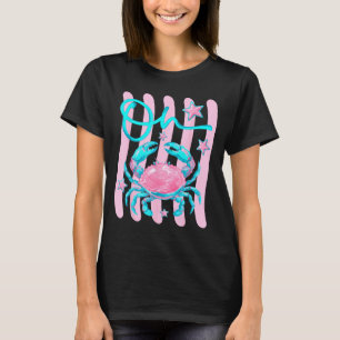 Süße Krabbe Vornehme Strand Sommer Lustig Küsten K T-Shirt