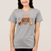Süße Krankenpflegerin-Bow-Fall-Essentials  Tri-Blend Shirt (Vorderseite)