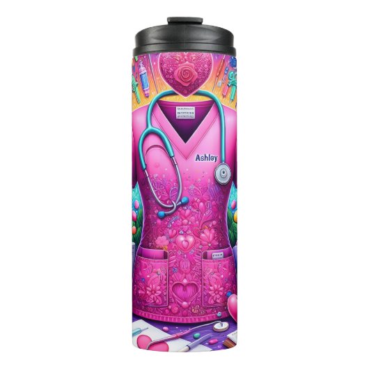 Süße Krankenpflegerin Thermosbecher (Vorderseite)