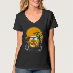 Süße Krankenschwester Kostüm Halloween Stethoskop T-Shirt