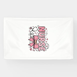 Süße Krankenschwester Schleife Herz Vektor-Shirt-D Banner