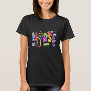Süße Krankenschwester Tie Dye Krankenschwester Kra T-Shirt