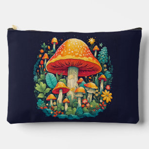 Süße kreative Pilz-Illustration Zubehörtasche