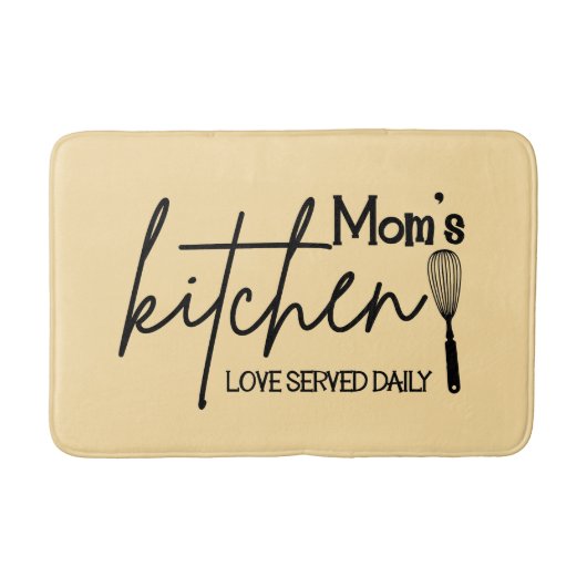 Süße Küche-Mama-Wortkunst Badematte (Vorderseite)