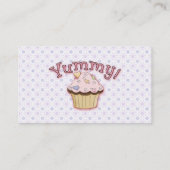 Süße Kuchen-Bäckerei-Visitenkarten Visitenkarte (Rückseite)