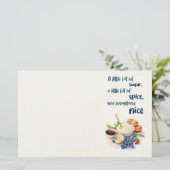 Süße Kuchen Design Briefpapier (Stehend Vorderseite)