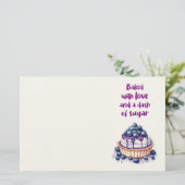 Süße Kuchen Design  Briefpapier (Stehend Vorderseite)
