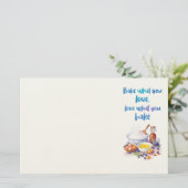 Süße Kuchen Design Briefpapier (Stehend Vorderseite)