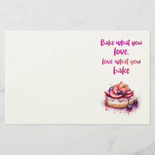 Süße Kuchen Design Briefpapier