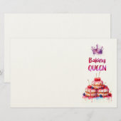 Süße Kuchen Design  Briefpapier (Vorne/Hinten)