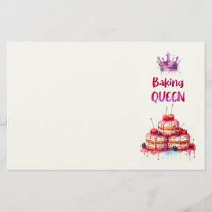 Süße Kuchen Design Briefpapier