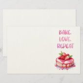 Süße Kuchen-Design Briefpapier (Vorne/Hinten)