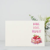 Süße Kuchen-Design Briefpapier (Stehend Vorderseite)