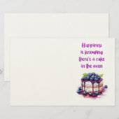 Süße Kuchen Design Briefpapier (Vorne/Hinten)