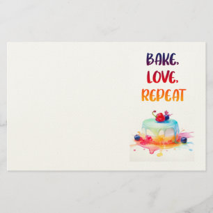 Süße Kuchen Design Briefpapier